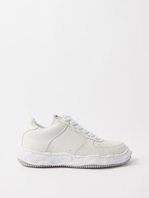 Mihara Yasuhiro - Wayne Original Sole Leather Trainers - Mens - White Black