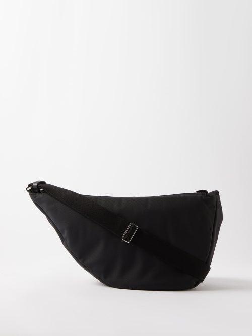 The Row - Slouchy Banana Nylon Cross-body Bag - Womens - Black