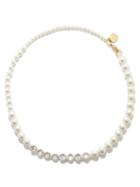 Simone Rocha - Faux Pearl & Crystal-embellished Necklace - Womens - Pearl