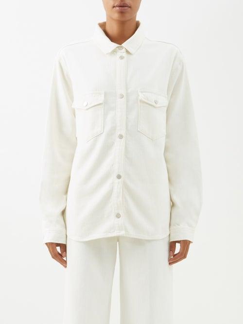 Frame - Denim Shirt - Womens - Ecru