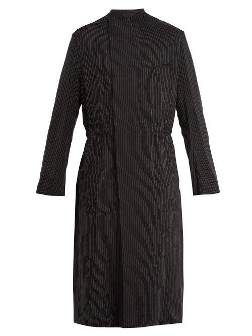 Matchesfashion.com Haider Ackermann - Lightweight Pinstripe Coat - Mens - Black