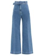 Matchesfashion.com Emilia Wickstead - Jada High-rise Wide-leg Jeans - Womens - Denim
