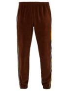 Matchesfashion.com Gucci - Striped Cotton Chenille Track Pants - Mens - Brown Multi