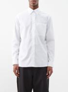 Burberry - Logo-embroidered Cotton-blend Shirt - Mens - White