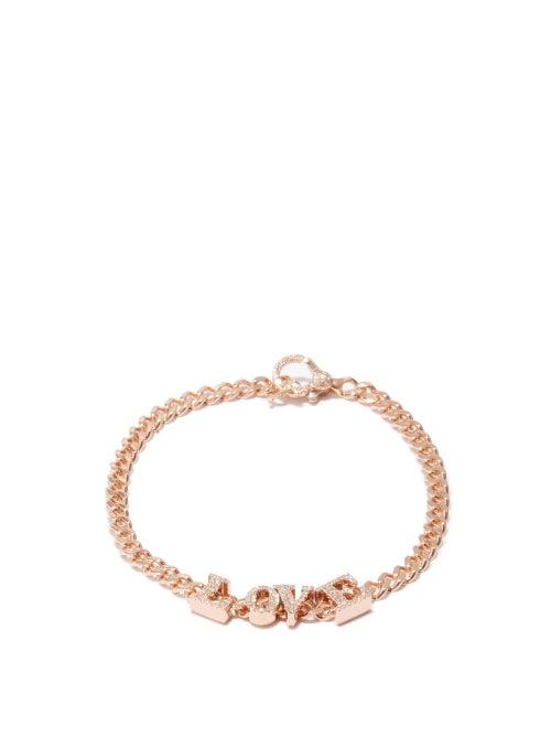 Ladies Fine Jewellery Shay - Diy Love Diamond & 18kt Rose-gold Bracelet - Womens - Rose Gold