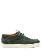 Matchesfashion.com John Lobb - Pier Suede Boat Shoes - Mens - Green