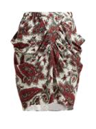 Matchesfashion.com Isabel Marant - Tilena Paisley Print Crepe Skirt - Womens - Red Multi