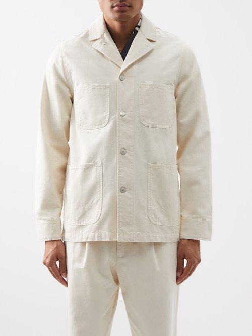 Officine Gnrale - Simeon Organic-cotton Twill Overshirt - Mens - Cream