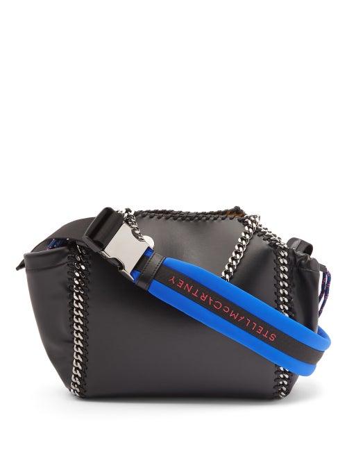 Stella Mccartney - Falabella Faux Leather Shoulder Bag - Womens - Black