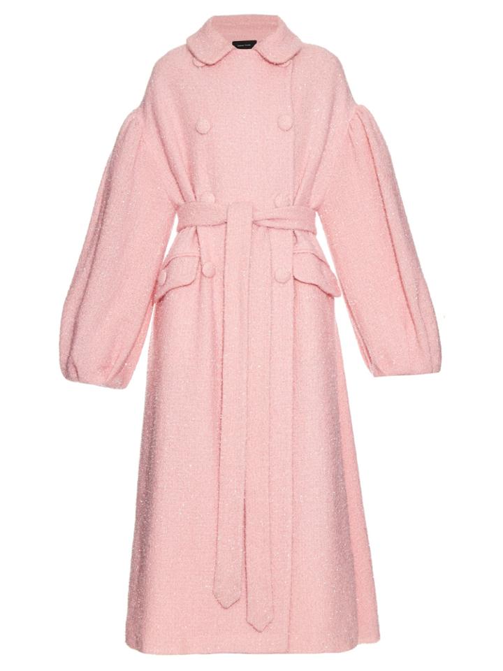 Simone Rocha Oversized Sparkle Wool-blend Coat