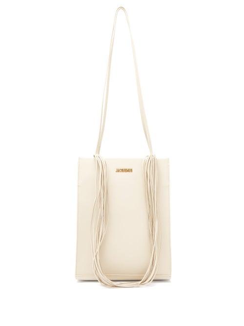 Matchesfashion.com Jacquemus - Le A4 Leather Tote Bag - Womens - Cream
