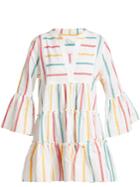 Caroline Constas Lyssa Striped Cotton-blend Dress