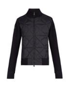 Moncler Quilted Nylon-panelled Wool-blend Jacket