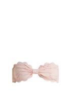 Matchesfashion.com Marysia - Antibes Scallop Edged Bandeau Bikini Top - Womens - Pink Print