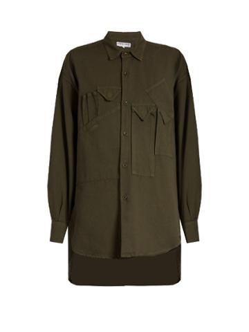 Katharine Hamnett At Ymc Multi Patch-pocket Cotton Shirt