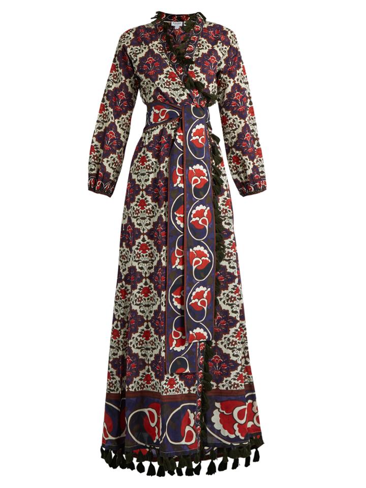 Rhode Resort Jagger Wrap-front Cotton Maxi Dress