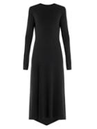 Matchesfashion.com Raey - Fishtail Ribbed Cashmere Dress - Womens - Black