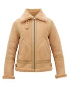 Matchesfashion.com Acne Studios - Ian Shearling Aviator Jacket - Mens - Beige