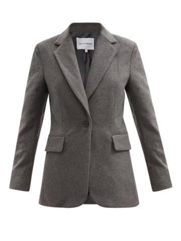 Matchesfashion.com Michelle Waugh - The Dixie Single-breasted Wool-blend Jacket - Womens - Charcoal