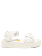 Matchesfashion.com Suicoke - Cel-vpo Velcro-strap Flatform Sandals - Womens - White