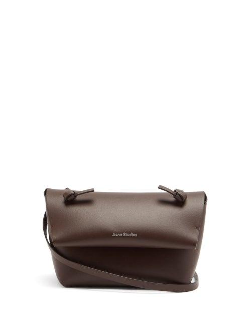 Matchesfashion.com Acne Studios - Knotted-strap Mini Leather Cross-body Bag - Womens - Brown
