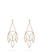 Matchesfashion.com Diane Kordas - Diamond & 18kt Rose Gold Earrings - Womens - Gold