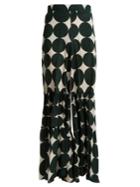 Adriana Degreas Cacao Polka-dot Print Trousers