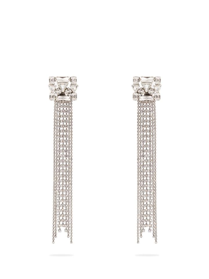 Dodo Bar Or Elia Crystal-embellished Clip-on Earrings