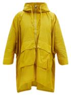 Matchesfashion.com Moncler - Printseps Push-studded Hooded Parka - Womens - Dark Yellow