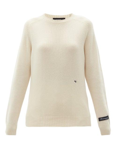 Ladies Lingerie Hommegirls - Recycled Cashmere-blend Sweater - Womens - Cream