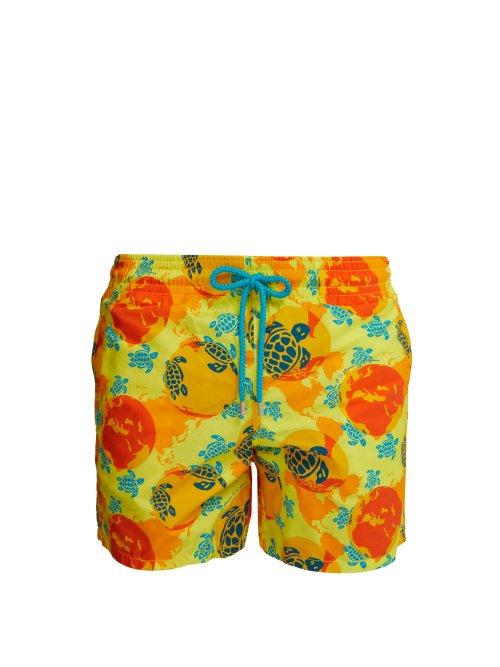 Matchesfashion.com Vilebrequin - X Te Mana O Te Moana Moorea Swim Shorts - Mens - Yellow Multi