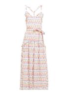 Matchesfashion.com Beulah - Mahi Floral Print Cotton Midi Dress - Womens - White Multi