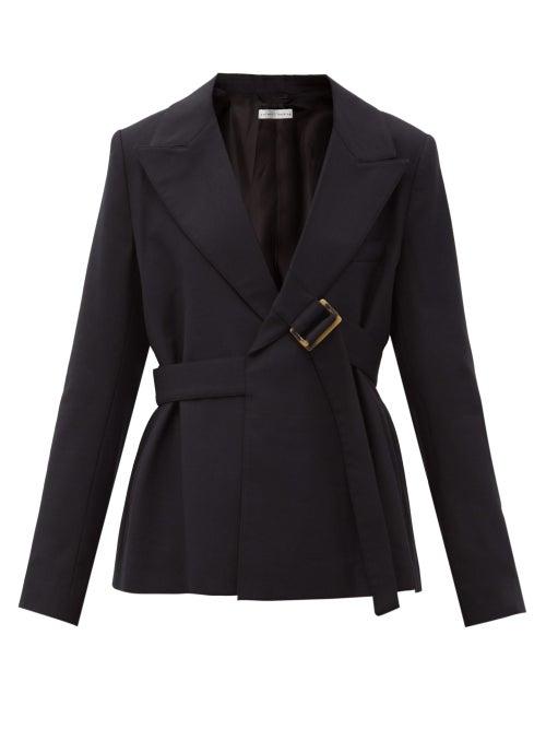 Matchesfashion.com Palmer//harding - Atori Single-breasted Twill Jacket - Womens - Black