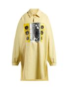 Matchesfashion.com Jw Anderson - X Gilbert & George Print Striped Cotton Shirt - Womens - Yellow