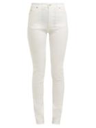 Matchesfashion.com Gucci - Slim Fit High Rise Jeans - Womens - White