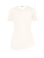 Matchesfashion.com Frances De Lourdes - Hardy Round Neck Cashmere And Silk Blend T Shirt - Womens - Ivory