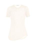 Matchesfashion.com Frances De Lourdes - Hardy Round Neck Cashmere And Silk Blend T Shirt - Womens - Ivory