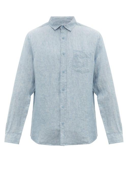 Matchesfashion.com Onia - Abe Linen Shirt - Mens - Blue