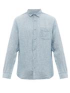 Matchesfashion.com Onia - Abe Linen Shirt - Mens - Blue