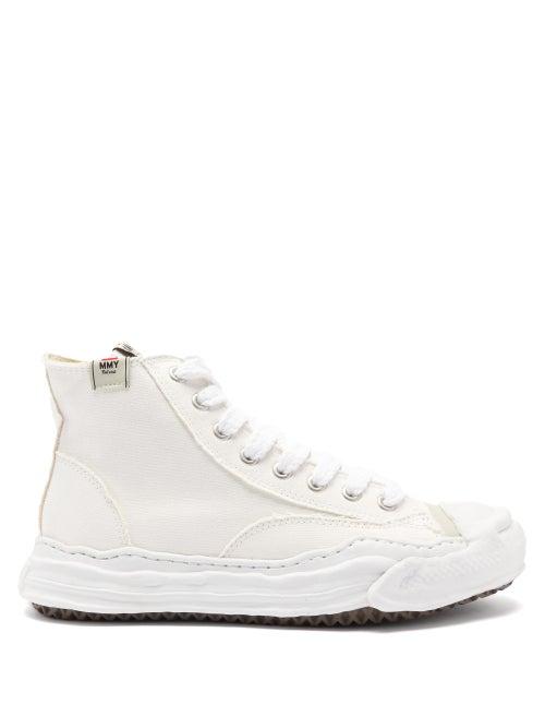 Matchesfashion.com Mihara Yasuhiro - Og Sole Canvas High-top Trainers - Mens - White