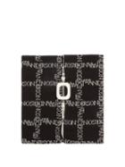 Jw Anderson - Logo-intarsia Zipped Merino Snood - Womens - Black White