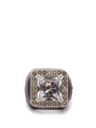 Matchesfashion.com Gucci - Crystal Embellished Signet Ring - Womens - Crystal