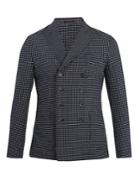 The Gigi Peak-lapel Check Cotton-blend Blazer