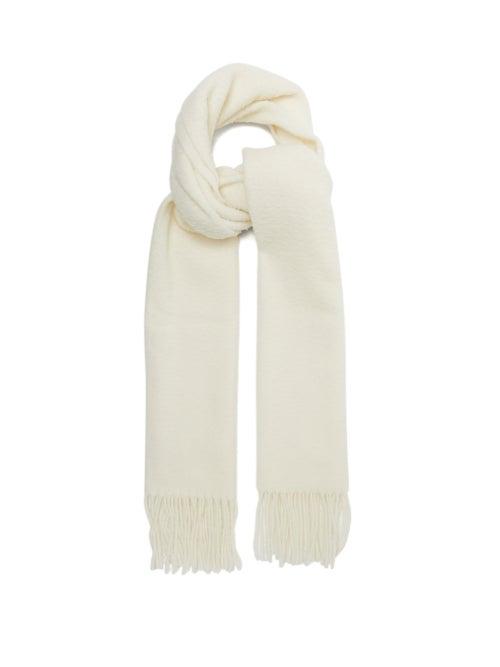 Raey - Oversized Bobbly-wool Scarf - Womens - Ivory