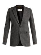 Saint Laurent Herringbone Wool-tweed Blazer