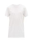 Matchesfashion.com Rick Owens Drkshdw - Level Longline Cotton-jersey T-shirt - Mens - White