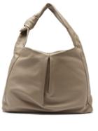 Matchesfashion.com Staud - Island Large Knotted Leather Tote Bag - Womens - Grey