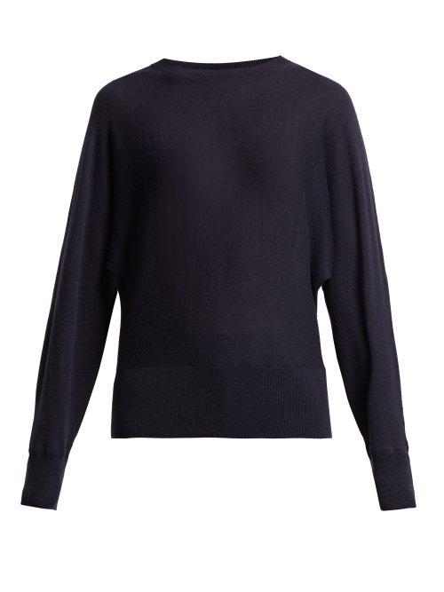 Matchesfashion.com Max Mara Studio - Jessy Sweater - Womens - Navy