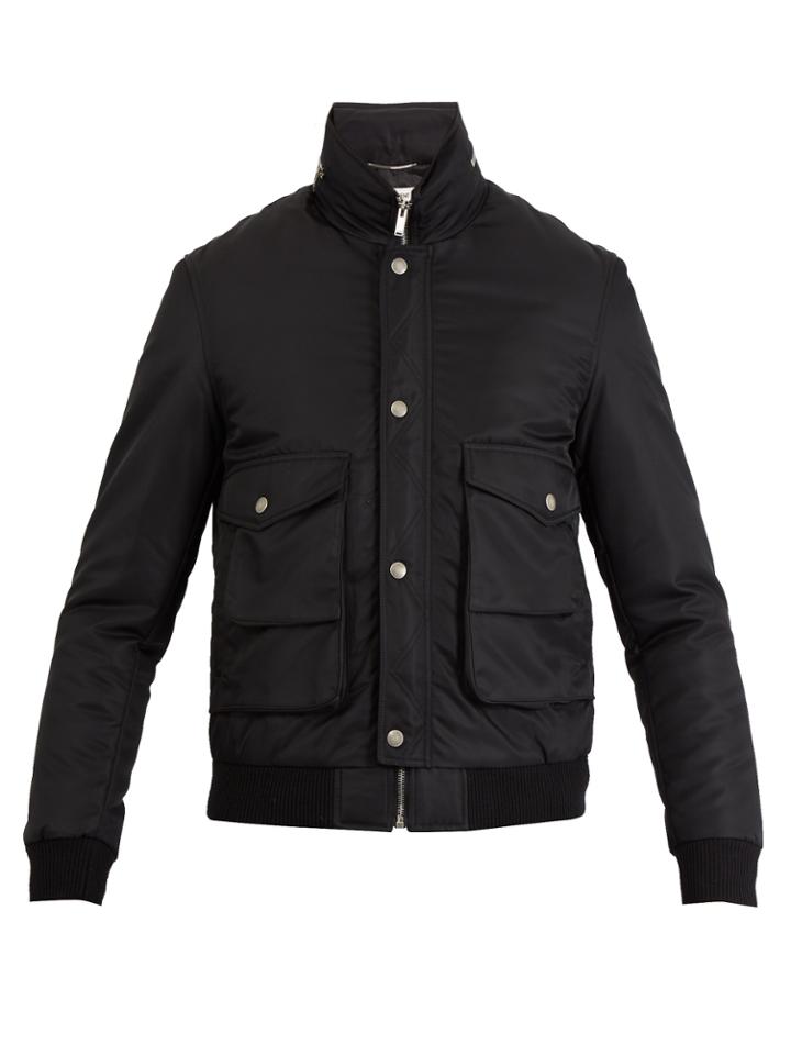 Saint Laurent Concealed-hood Bomber Jacket