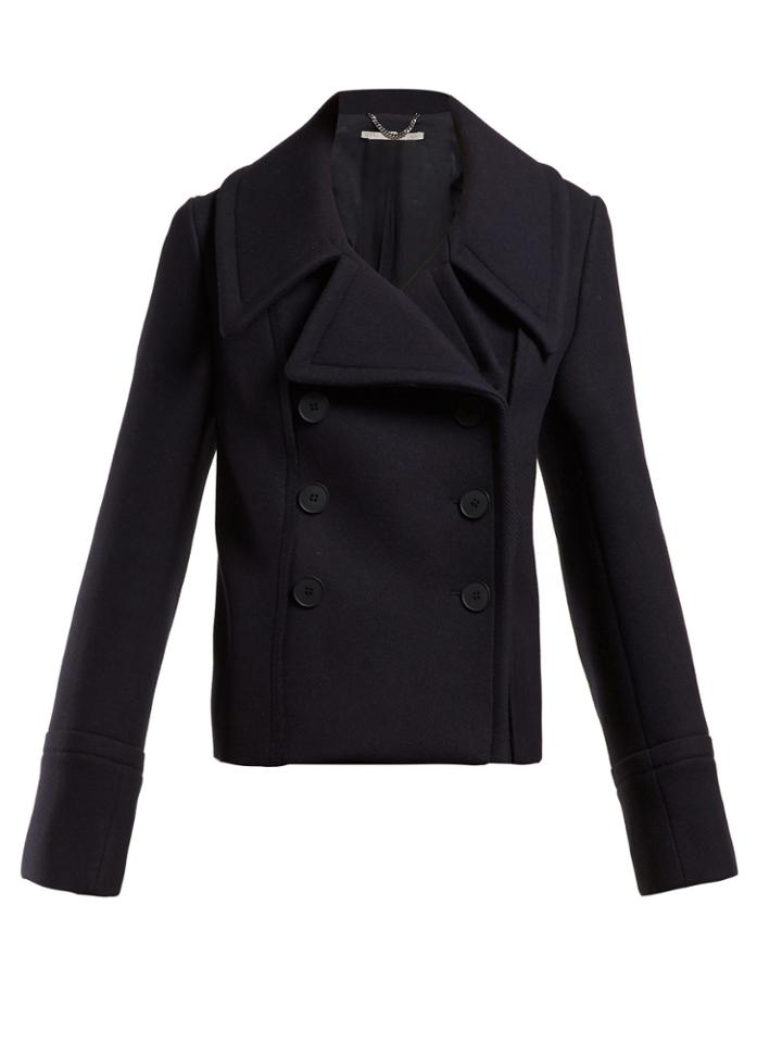 Stella Mccartney Double-breasted Wool Overcoat